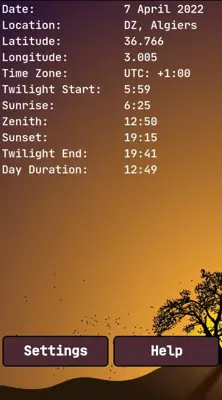 Sunset Sunrise android App screenshot 4